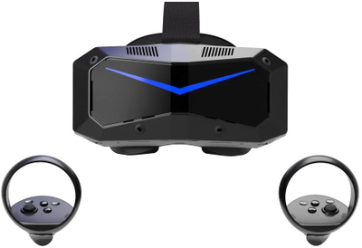 VR слушалки Pimax Crystal Super Ultra Wide, 4K по око, QLED, црна