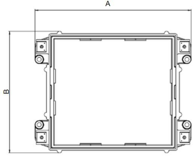 Kuti zgjatuese për dysheme Simon Connect S110 S170, modul për floor box, gri