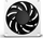 Ftohës Alphacool Apex Stealth Metal Power, 120 mm, i bardhë