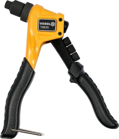 Riveter dore VOREL 70035, 200 mm, për nite 2.4 4.8 mm, i zi