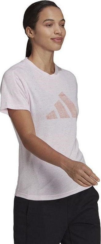 Bluzë sportive Adidas Winrs 3.0 Tee W HE1706, pambuk me poliestër, rozë