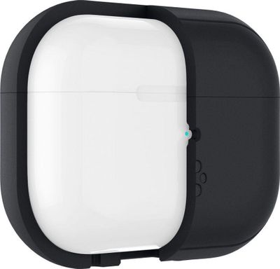 Mbulesë silikoni Spigen Silicone Fit Strap për Apple AirPods Pro 1 dhe 2, me rrip për ta mbajtur, e zezë