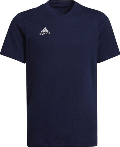 Bluzë sportive adidas Entrada 22 HC0445, pambuk, për juniorë, e bardhë
