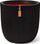 Vazo Capi Europe Planter Ball Groove NL, 43x41cm, plastike e lehtë, e zezë
