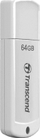 USB Transcend JetFlash 370, 64GB, USB 2.0, e bardhë