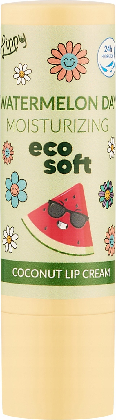 Krem buzësh Ecosoft Lippy Day Coconut Watermelon, 4.8 g