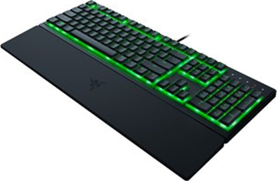 Tastierë gaming Razer Ornata V3 X me tel, me dritat LED jeshile, e zezë