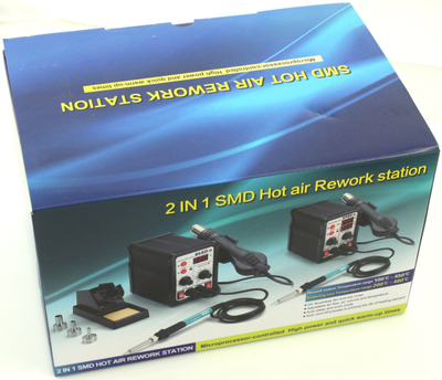 Stacion saldimi Zhaoxin 898DH 2in1, 75W, ekran digjital, i zi