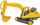 Lodër eskavator New Holland Crawler 457, 64 cm, plastike, shumëngjyrëshe