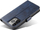 Futrollë magnetike për telefon iPhone 14 Pro, tip book case, lëkurë eco, blu