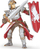 Figurinë Papo Griffin Knight, kalorës fantazi, plastike, e kuqe me argjend
