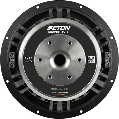 Subwoofer makinë Eton Graphite 10-4, 25 cm, 2 x 4 Ohm, i zi