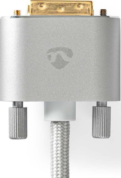 Kabllo adapter HDMI në DVI Nedis CCTB34800AL20, 2m, rezolucion 2560x1600, argjendtë