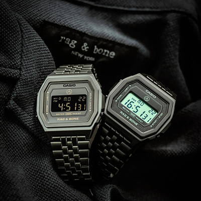 Orë digjitale Casio Vintage A1000RCG-8BER, e hirtë