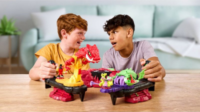 Set loje Akedo Beast Strike Serpent Fury Arena, me figura, efekte drite dhe zëri, shumëngjyrëshe