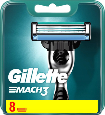 Set rruajtjeje Gillette Mach3, 8 koka rezervë, xhel 200ml
