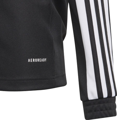 Bluzë sport për kalamaj Adidas Squadra 21 Jr GK9561, Aeroready, me zinxhir të shkurtër, e zezë