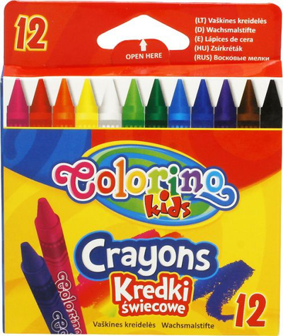Kredki swiecowe Colorino - 12 kolorow