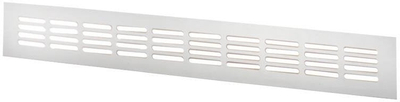 Grilë metalike për derë Haushalt MVMA, 400x100 mm, alumin, e bardhë
