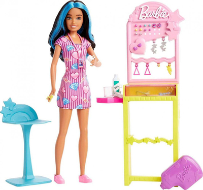Kukull Barbie Mattel Fashionistas Skipper First Job HKD78, veshje të heqshme, shumëngjyrëshe