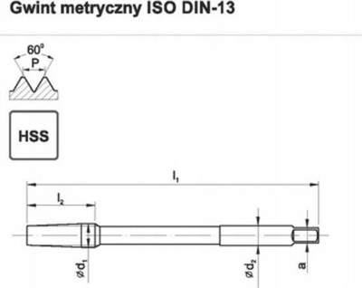 Машински чешел Fanar TAP M20x1.5 NGMF, HSS, F1-151001-0205