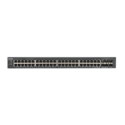 Мрежен прекинувач Zyxel GS1920-48v2, 44 гигабитни порти, управуван, сив