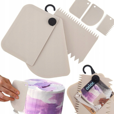 Set shpatullash kuzhine ORION Kitchen Spatula, 3 copë, miks ngjyrash