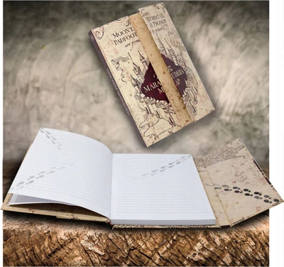 Fletore Harry Potter Marauders Map, A5, me mbyllje magnetike