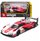 Model makine Bburago Porsche 963 Race, 1:24, e bardhë me të kuqe