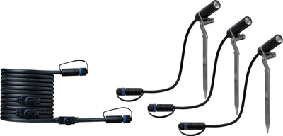 Set drita kopshti Paulmann Plantini 94156, LED 7.5W, dritë e ngrohtë, antracit