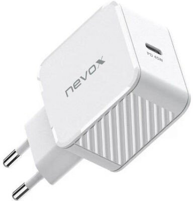 Karikues USB C Nevox 45W, PD, GaN, i bardhë