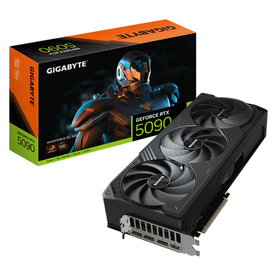 Kartelë grafike GIGABYTE GeForce RTX 5090 WINDFORCE OC 32G, 32GB GDDR7