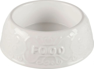 Tas qeramik për qen Ceramic Bowl Effect, 0.9L, 16cm, blu kafe shumëngjyrësh
