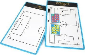 Tabla taktike futbolli YakimaSport Tactical Board, 23 x 40 cm, me magnetë, shumëngjyrëshe