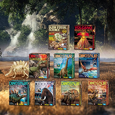 Set gërmimi dinosauri KidzLabs Dig a Dinosaur Skeleton Tyrannosaurus Rex, model 3D, lodër për mësim e lojë