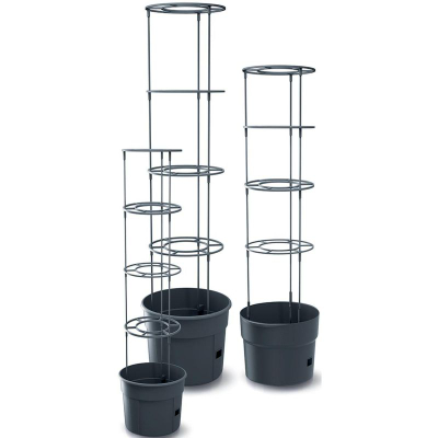 Саксија за домати Prosperplast Tomato, со решетка, 18L, темно сива