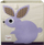 Shportë lodrash 3 Sprouts Rabbit, kuti palosëse, poliester, lejla
