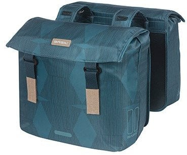 Çanta dyshe biçiklete Basil Elegance, 40–49L, poliestër, blu