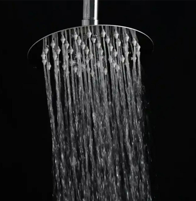 Kokë dushi DA115 Round, 20 cm, çelik inox, ngjyrë argjendi