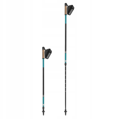 Shkopinj teleskopikë Spokey Peak SPK-944815, 105-135cm, sistem antishock, ngjyrë e përzier
