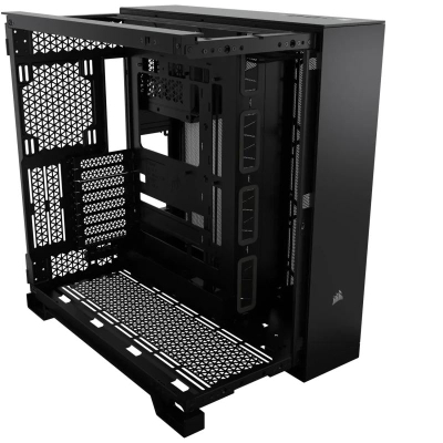 Kuti kompjuteri Corsair 6500D Mid Tower, ATX E ATX, xham i temperuar, e zezë