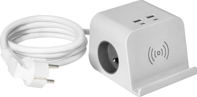 Zgjatues tavoline Orno OR-AE-13249/W, karikues wireless, 2x USB 2x USB-C, i bardhë