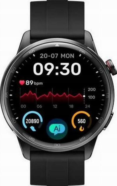 Ora smart Realme Watch S2, 1.43" AMOLED, IP68, e zezë