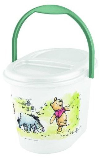 Кош за пелени Keeeper Winnie, со капак, со рачка за носење, бел
