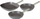 Set tiganësh Berlinger Haus Aspen Titanium, 20cm 24cm 28cm, alumini i derdhur, gri