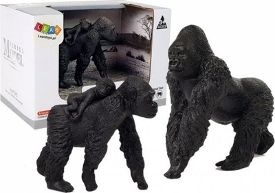 Figurina kafshë Lean Sport Animals 7118, gorilla plastike, 8 cm, shumëngjyrëshe