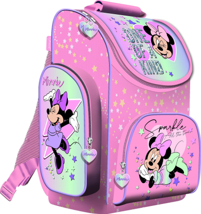 Çantë shpine St.Majewski Minnie Mouse, për në shkollë, ergonomike, rozë