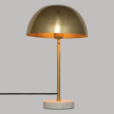 Llampë tavoline Atmosphera Lilio Gold, 46cm, bazë mermeri, ngjyrë ari