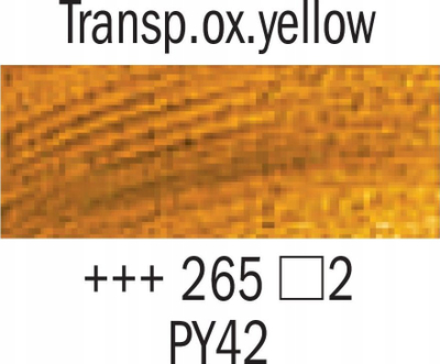 Ngjyrë vaji Talens Van Gogh Transparent Yellow Oxide 265, 60 ml, e verdhë transparente