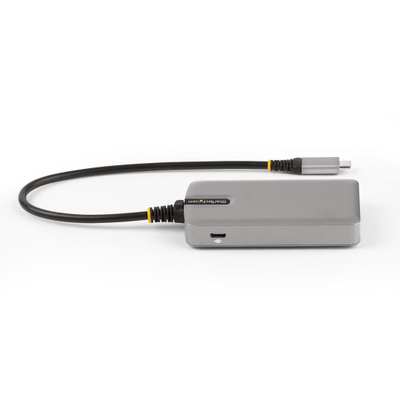 Hub USB C StarTech me 4 porta, 3x USB A 10Gbps, 4K 60Hz DP Alt Mode, gri